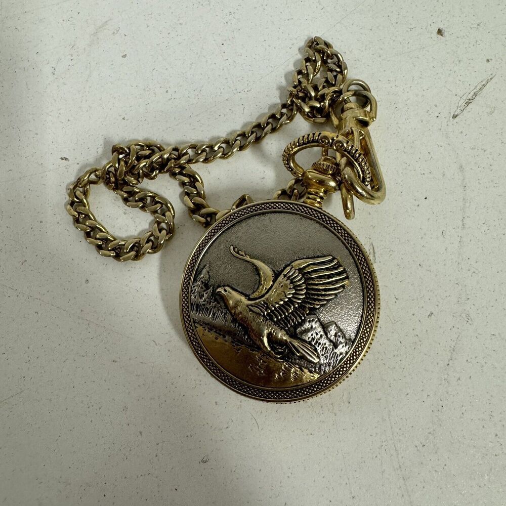 Phillip Crowe Majesti Signature Series Pocket Quartz Watch Timepiece Eagle - LN